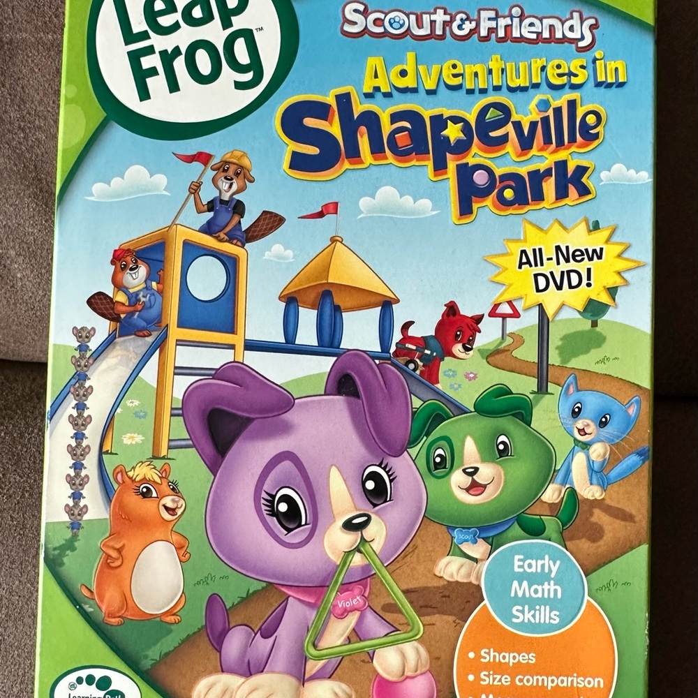 DVD Leap Frog Scout & Friends
Adventures in Shapeville Park
